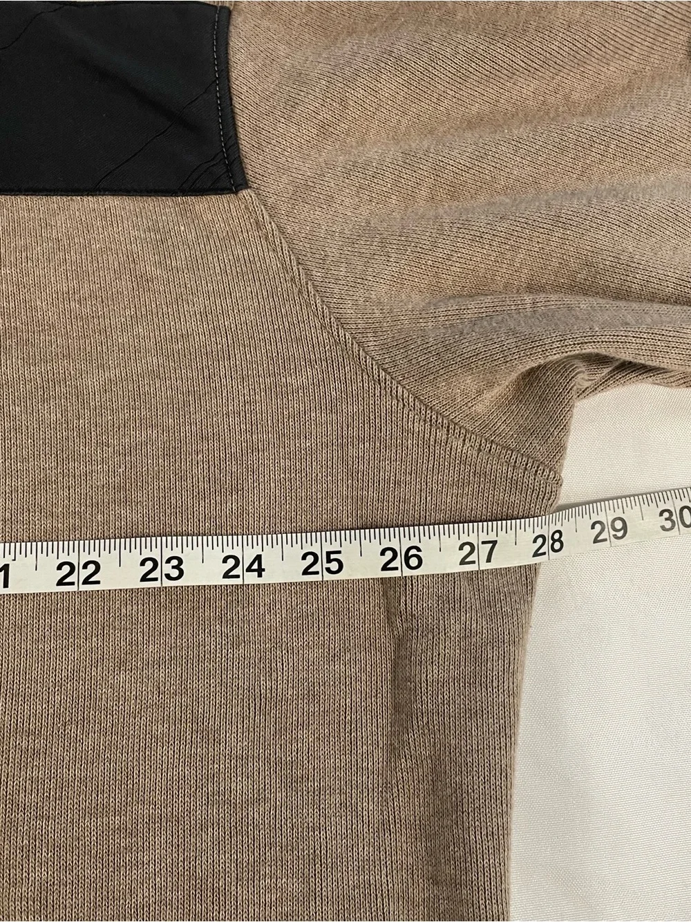 Tiger Woods Men's Quarter-Zip Pullover Sweater - Tan with Black Accent, Size XXL